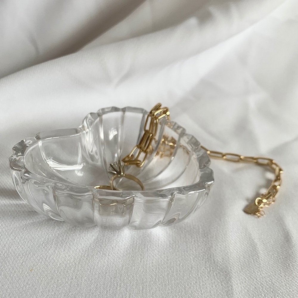 Mikasa Clear Crystal Romantic Jewel Heart Dish